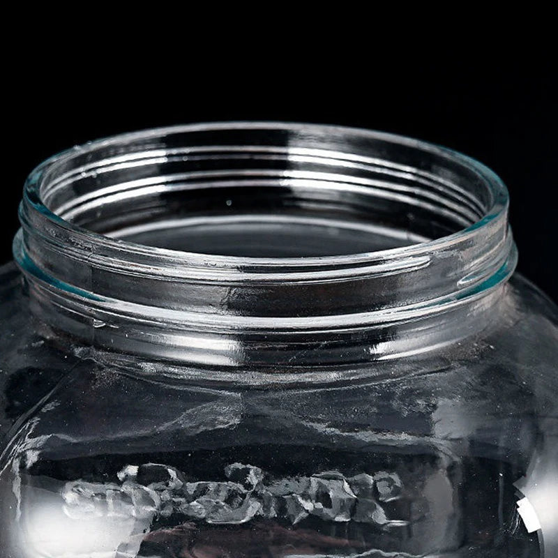 distributeur de boisson en verre avec robinet