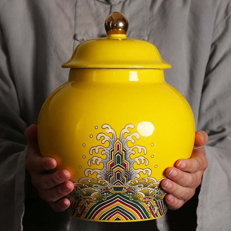 pot de stockage vintage