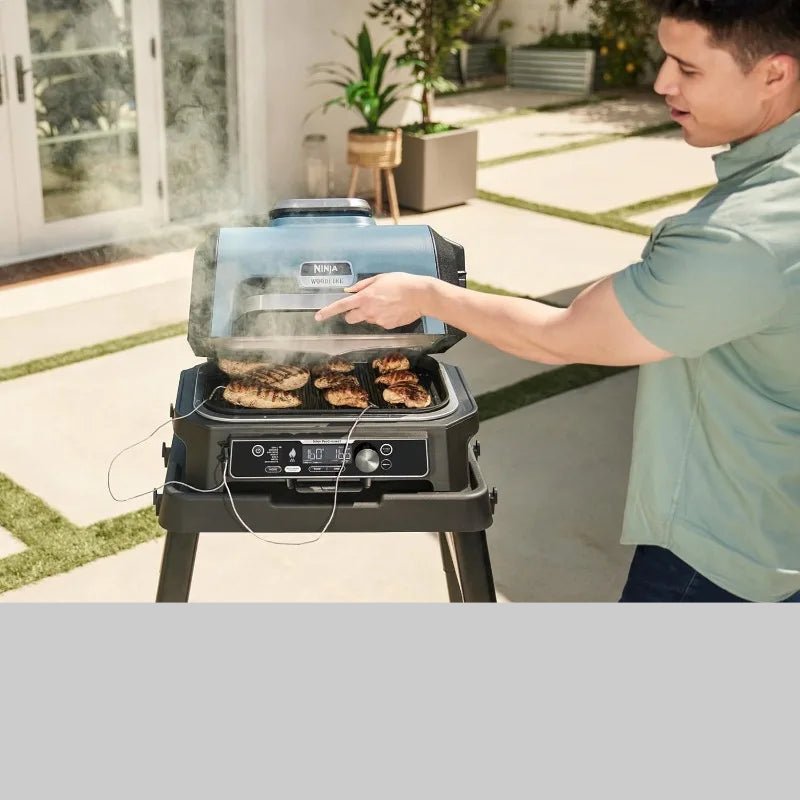 barbecue Ninja Woodfire Pro XL 7 en 1 - gril extérieur et fumoir électrique - Prati - Kitchen