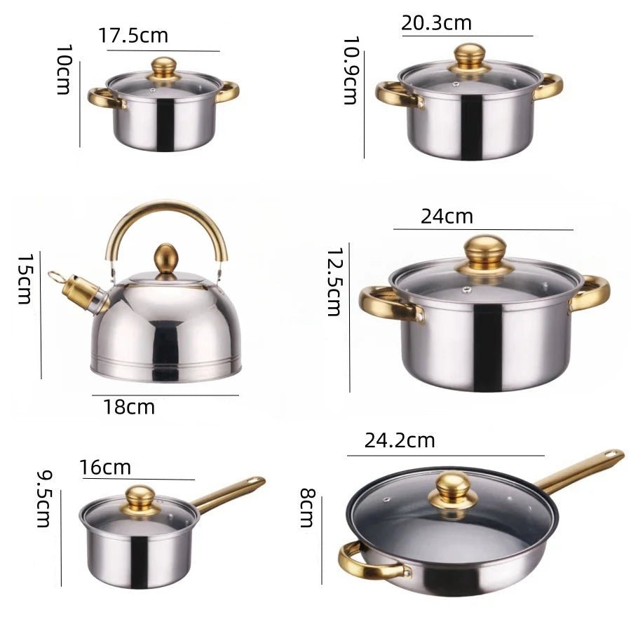 batterie de cuisine en inox - Prati - Kitchen