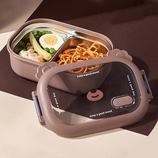 boîte déjeuner isotherme INOX 304 Anti - Fuite - 2 Compartiments pour Adultes et Enfants - Prati - Kitchen