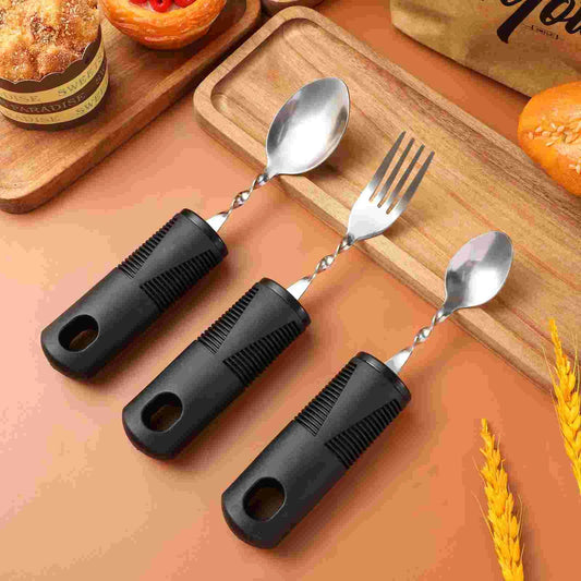 couverts- ergonomiques- Lestés-Anti-Tremblement- pliables- pour | Parkinson, Arthrite- et- Seniors : le- kit