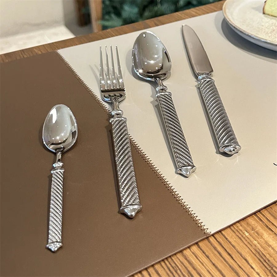 couverts de table vintage en Argent et Acier Inoxydable 18/10 | 16 pièces - Prati - Kitchen