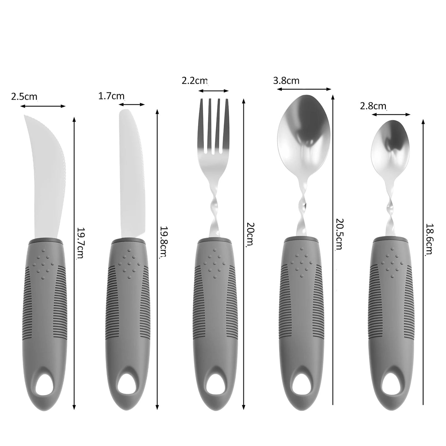 couverts ergonomiques Lestés Anti - Tremblement pliables pour | Parkinson, Arthrite et Seniors - Prati - Kitchen