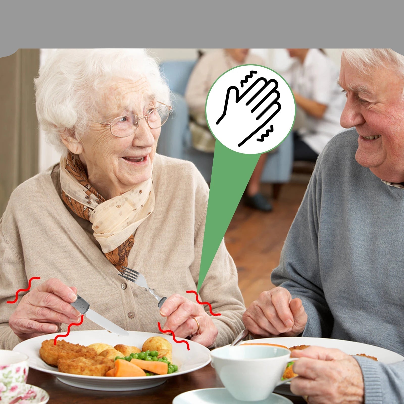 couverts ergonomiques Lestés Anti - Tremblement pliables pour | Parkinson, Arthrite et Seniors - Prati - Kitchen