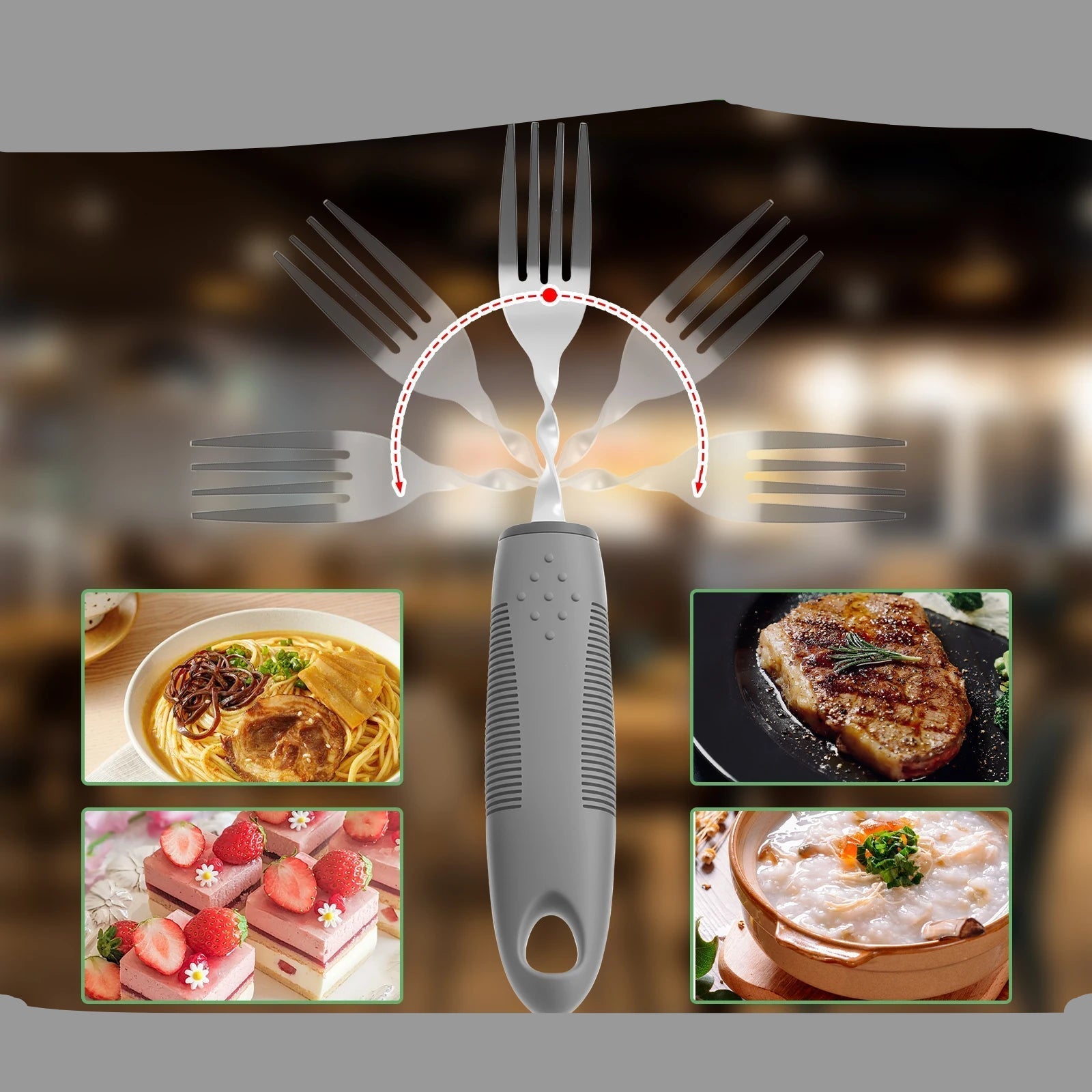 couverts ergonomiques Lestés Anti - Tremblement pliables pour | Parkinson, Arthrite et Seniors - Prati - Kitchen