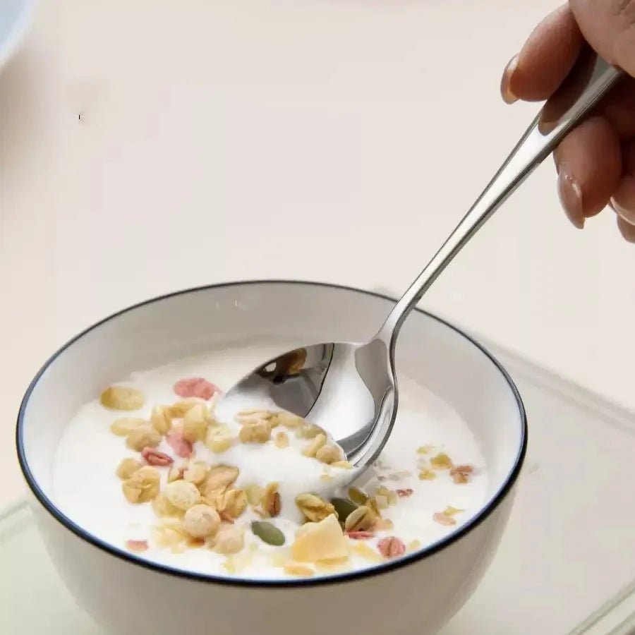cuillère à soupe à long manche en acier inoxydable - lot de 20 - Prati - Kitchen