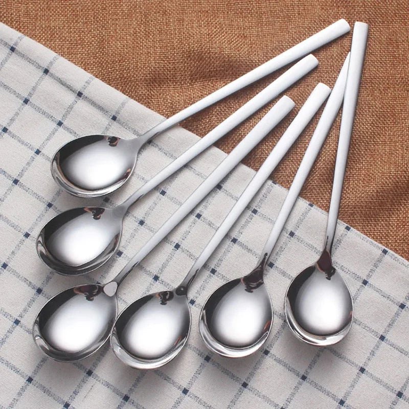 cuillère à soupe à long manche en acier inoxydable - lot de 20 - Prati - Kitchen