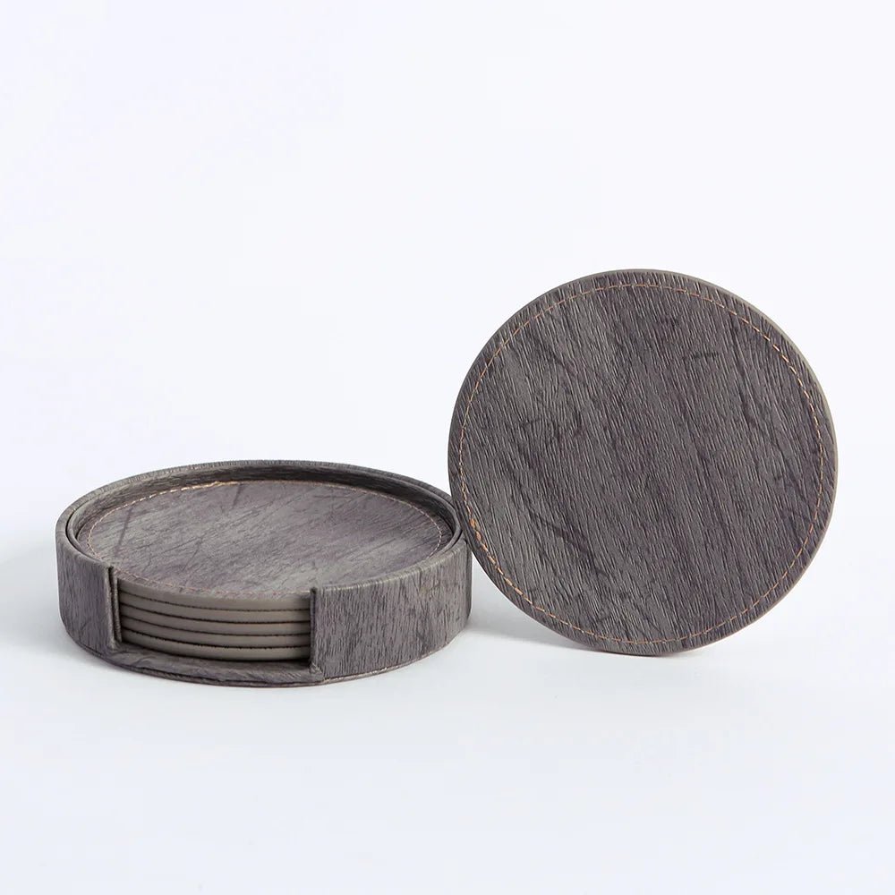 dessous de verre en cuir Grain de bois - Prati - Kitchen