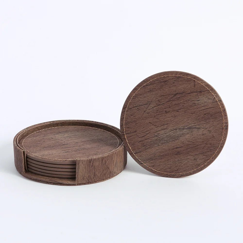 dessous de verre en cuir Grain de bois - Prati - Kitchen