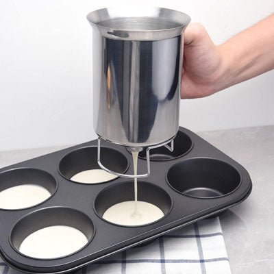 distributeur de pâte Pro en acier inoxydable | dosage Précis pour cupcakes et gâteaux - Prati - Kitchen