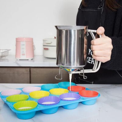 distributeur de pâte Pro en acier inoxydable | dosage Précis pour cupcakes et gâteaux - Prati - Kitchen
