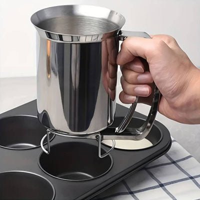 distributeur de pâte Pro en acier inoxydable | dosage Précis pour cupcakes et gâteaux - Prati - Kitchen