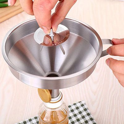 entonnoir à large bouche en acier inoxydable Pro | outil de qualité - Prati - Kitchen