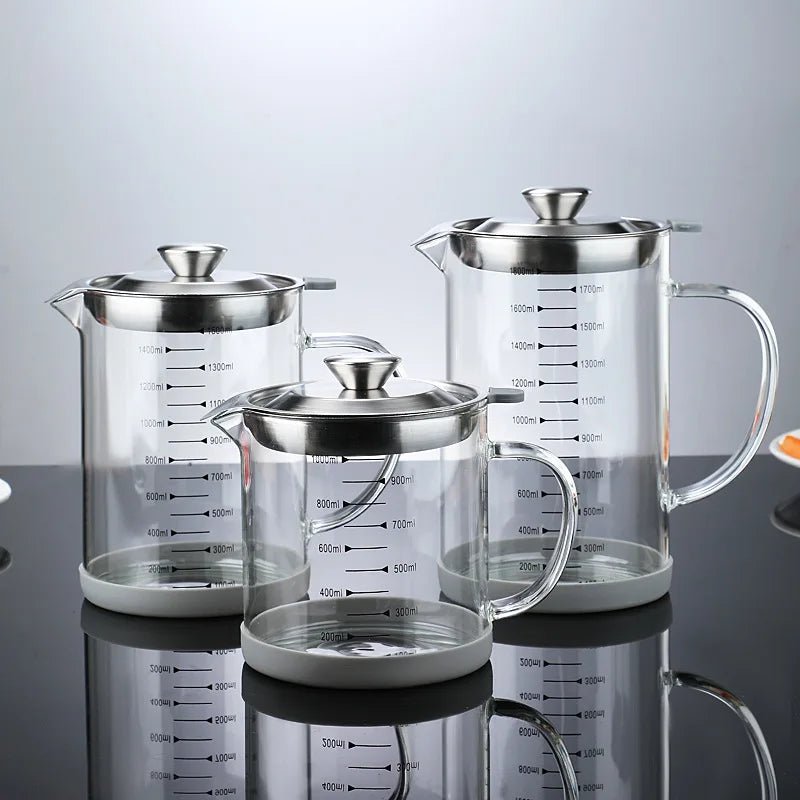 filtre à huile de cuisson réutilisable en verre doseur gradué - Prati - Kitchen
