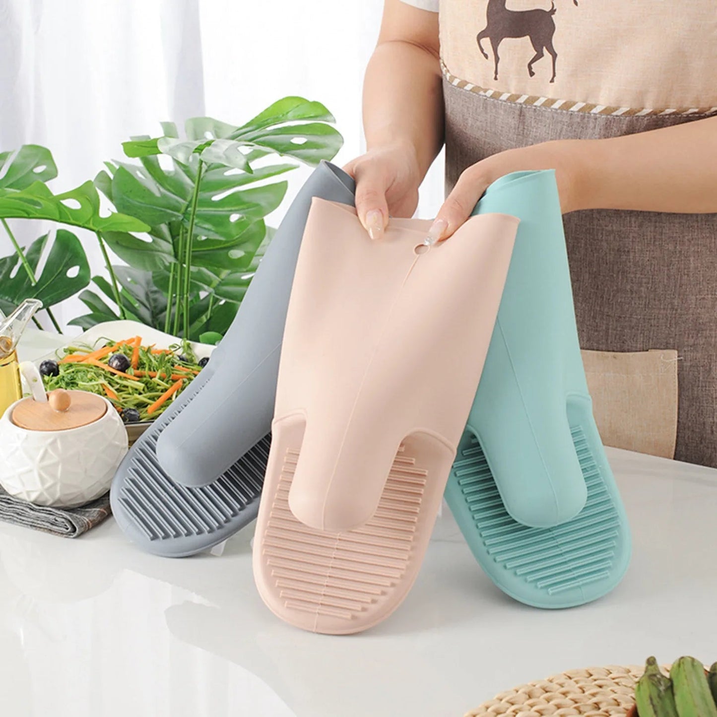 Gant de Four en Silicone | Long, Résistant à la Chaleur | BBQ et Cuisine Pro - Prati - Kitchen