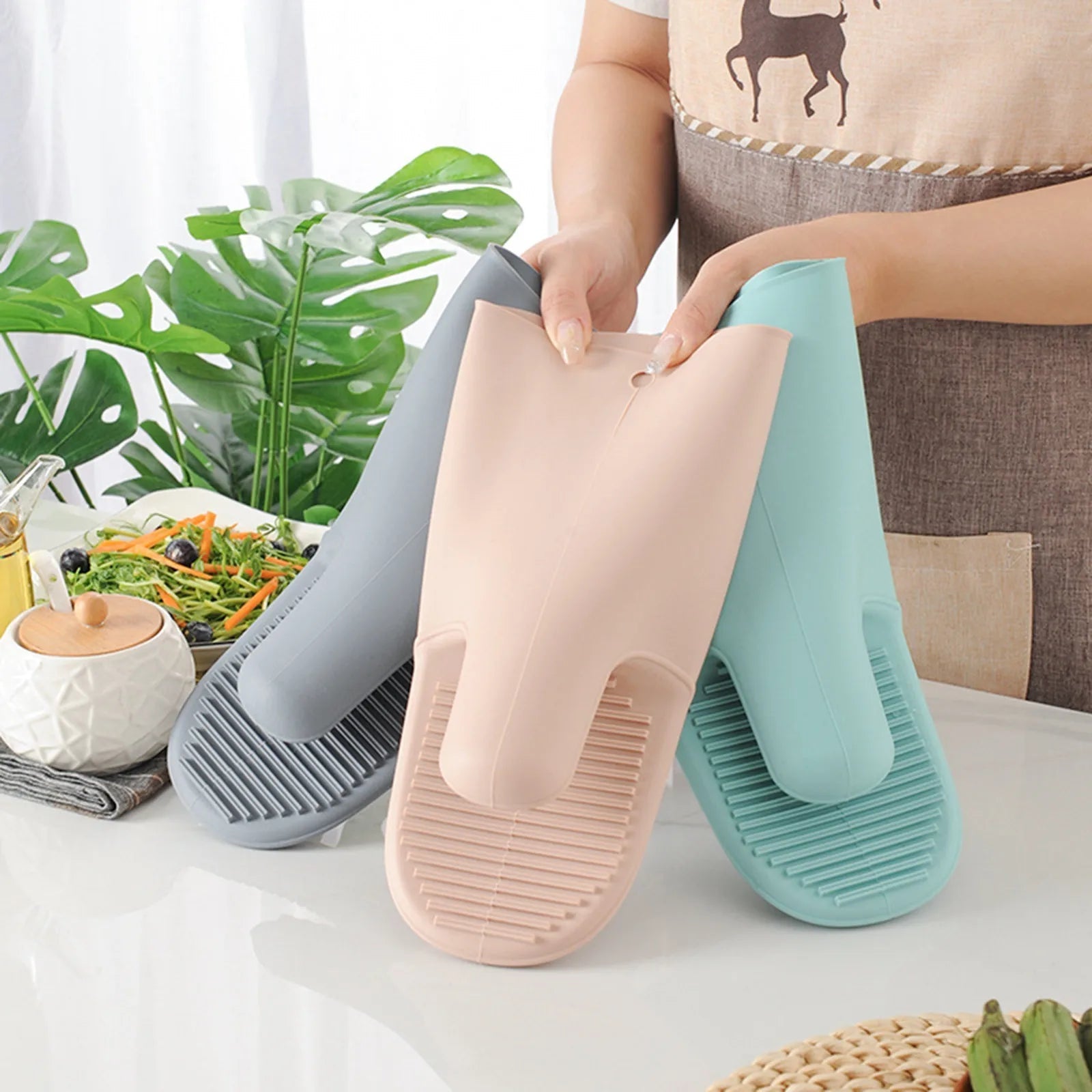 Gant de Four en Silicone | Long, Résistant à la Chaleur | BBQ et Cuisine Pro - Prati - Kitchen