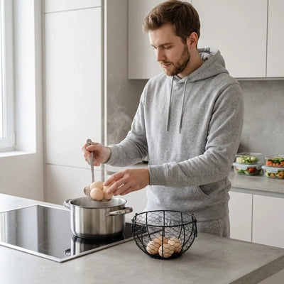 Panier à œufs métal