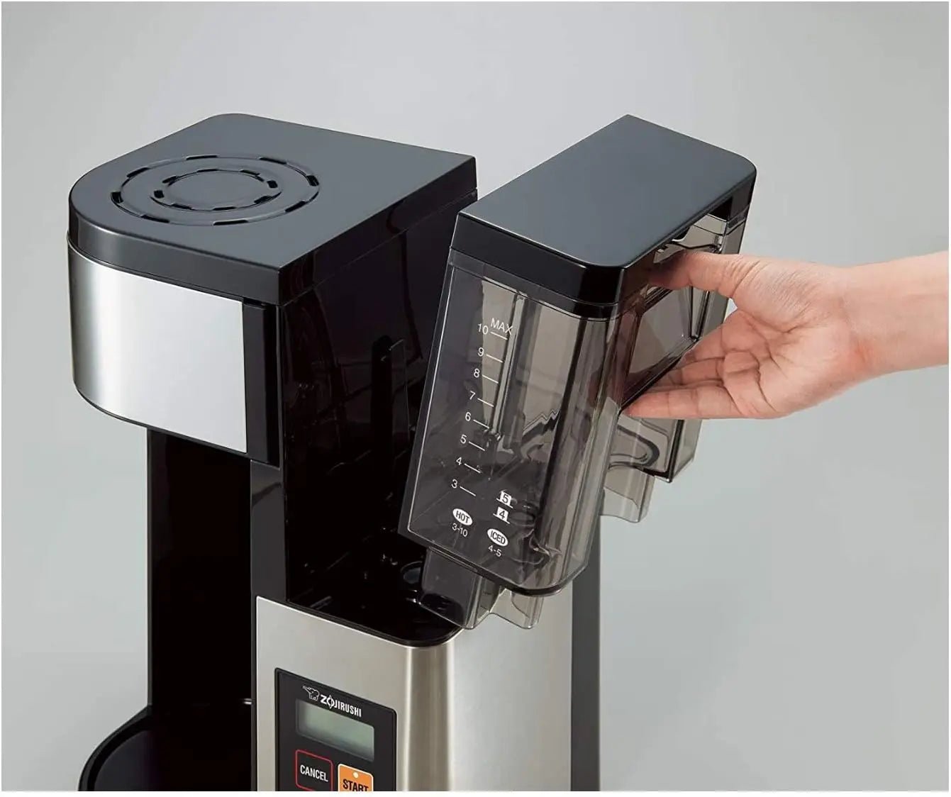 machine à café filtres automatique 10 tasses - Design en acier inoxydable noir - Prati - Kitchen