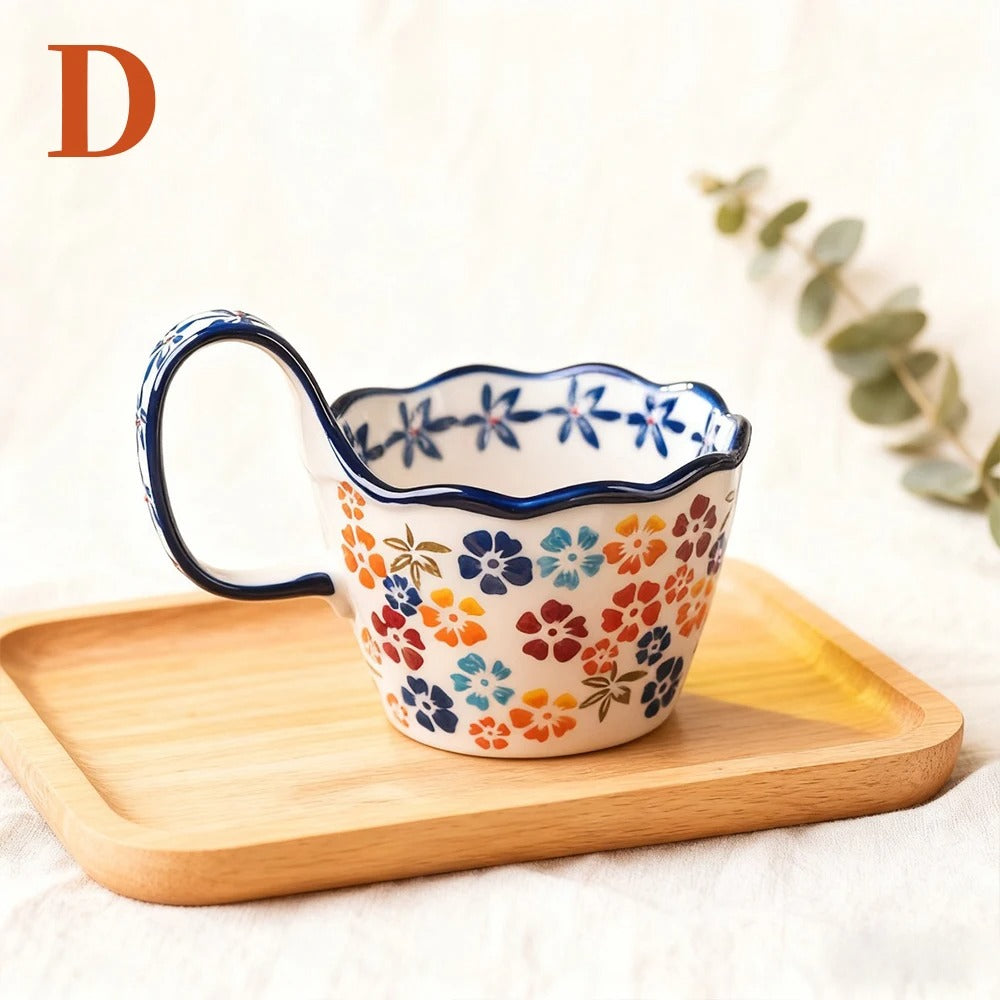 Tasse céramique florale