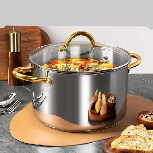 Marmite Inox MICHELANGELO Pro (Jusqu'à 9,5 L) – Tous Feux et Four – Double Poignée, Couvercle - Prati - Kitchen