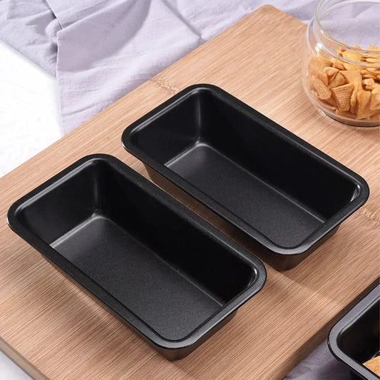 Moule à Pain Rectangulaire en Acier au Carbone (Lot de 4 et de 6) - Idéal pour Gâteaux et Cakes - Prati - Kitchen