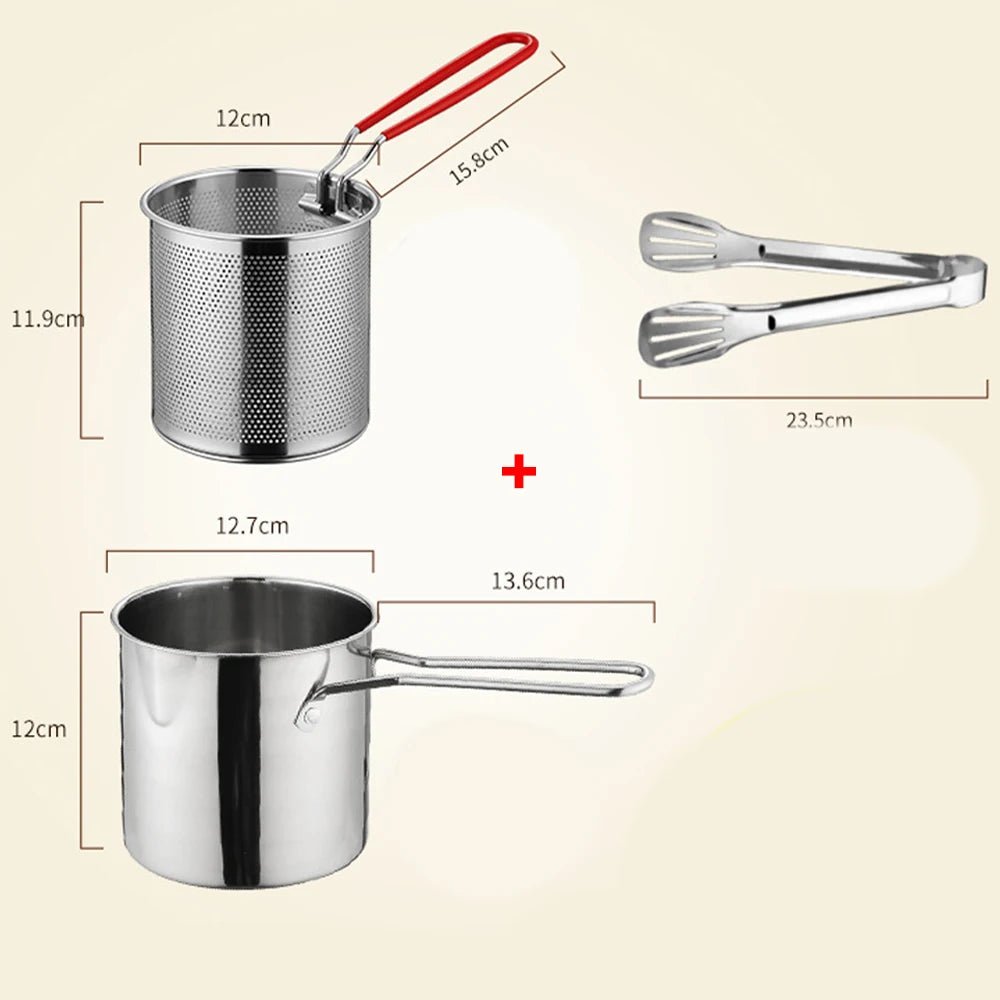 panier friteuse profond en inox pour cuisson immersive - Prati - Kitchen