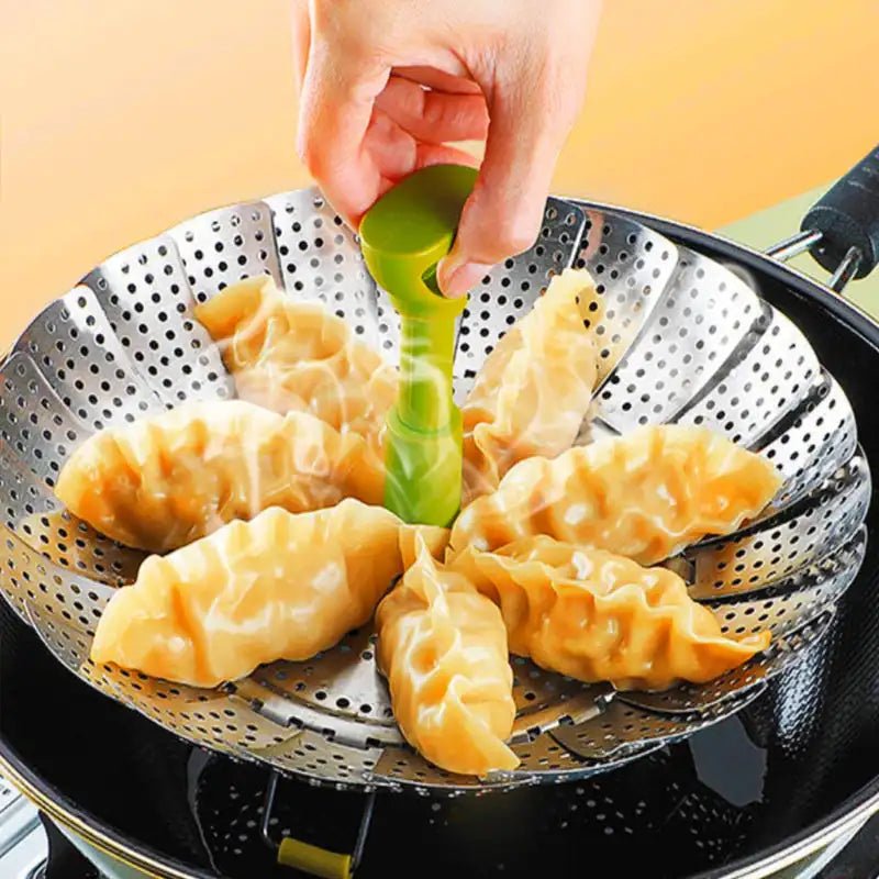 panier vapeur pliable en acier inoxydable pour casserole et poêle - Prati - Kitchen