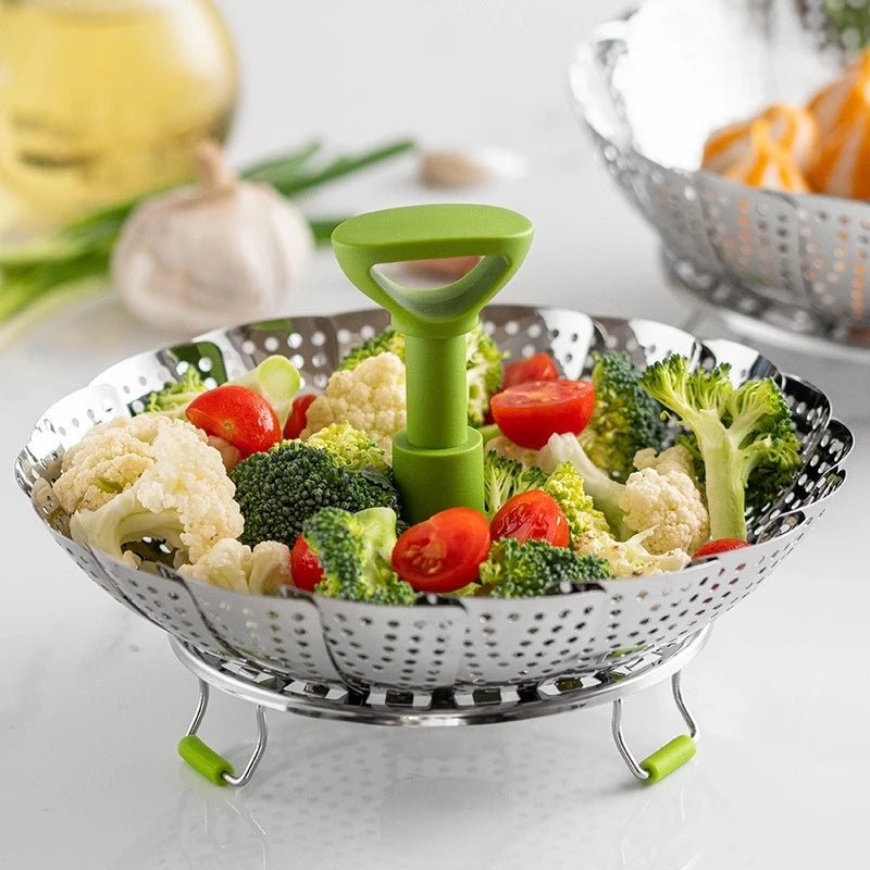 panier vapeur pliable en acier inoxydable pour casserole et poêle - Prati - Kitchen