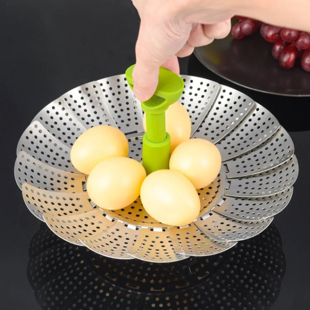 panier vapeur pliable en acier inoxydable pour casserole et poêle - Prati - Kitchen
