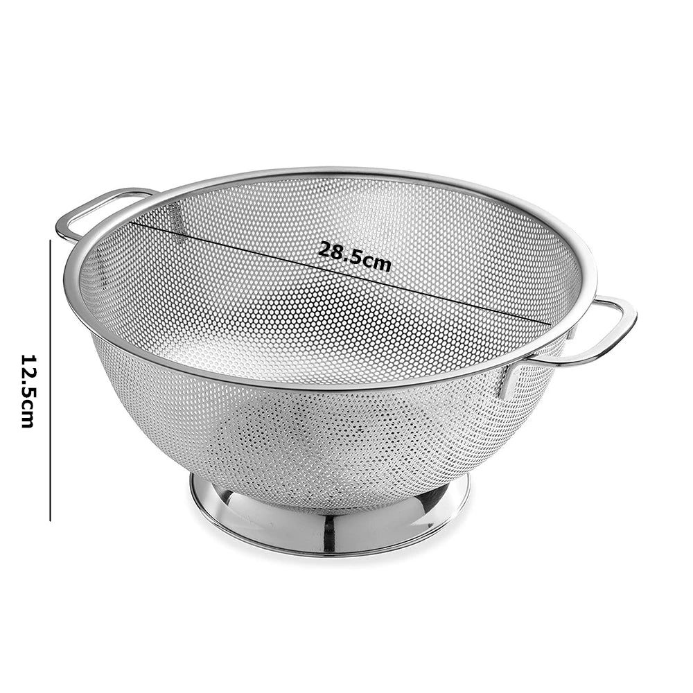 Passoire Inox Professionnelle (28,5cm x 12,5cm) | Sur pied, Égouttant - Prati - Kitchen