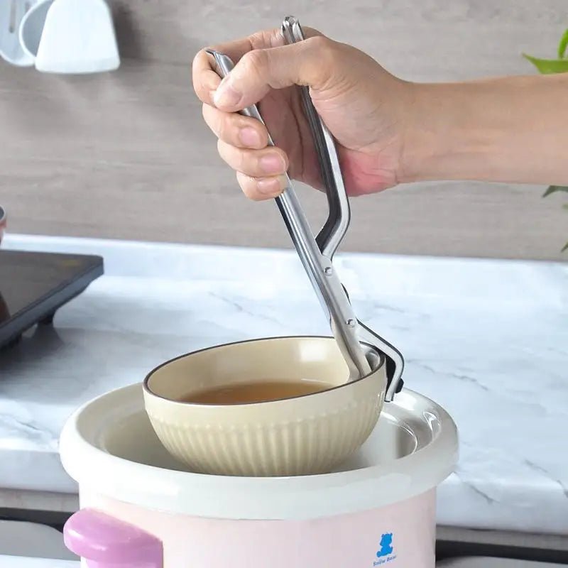 Pince de cuisine anti - brûlure inox pour plats et bols chauds - Prati - Kitchen
