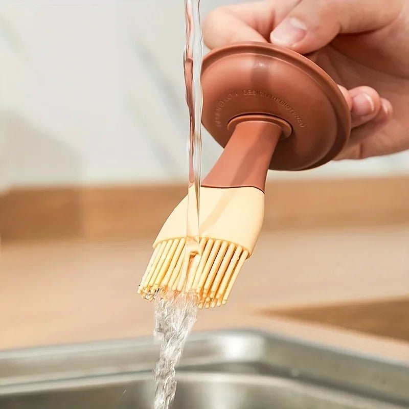Pinceaux de Cuisine en Silicone Platine | Brosse avec Réservoir en Verre - Prati - Kitchen