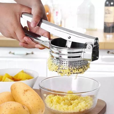 presse - purée en acier inoxydable solide et ergonomique - écraseur de pomme de terre et légumes - ustensile de cuisine durable - Prati - Kitchen