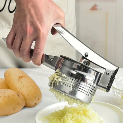 presse - purée en acier inoxydable solide et ergonomique - écraseur de pomme de terre et légumes - ustensile de cuisine durable - Prati - Kitchen