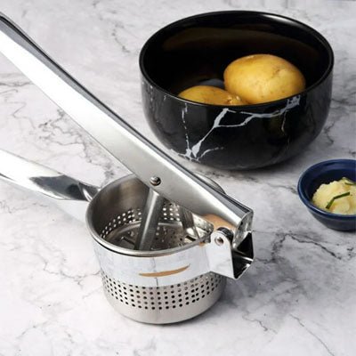 presse - purée en acier inoxydable solide et ergonomique - écraseur de pomme de terre et légumes - ustensile de cuisine durable - Prati - Kitchen