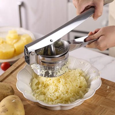 presse - purée en acier inoxydable solide et ergonomique - écraseur de pomme de terre et légumes - ustensile de cuisine durable - Prati - Kitchen