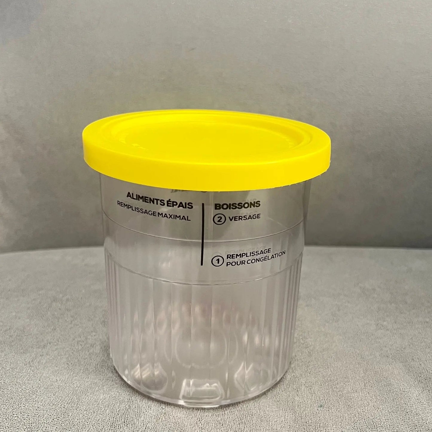 récipient ninja CREAMI DELUXE couvercle jaune