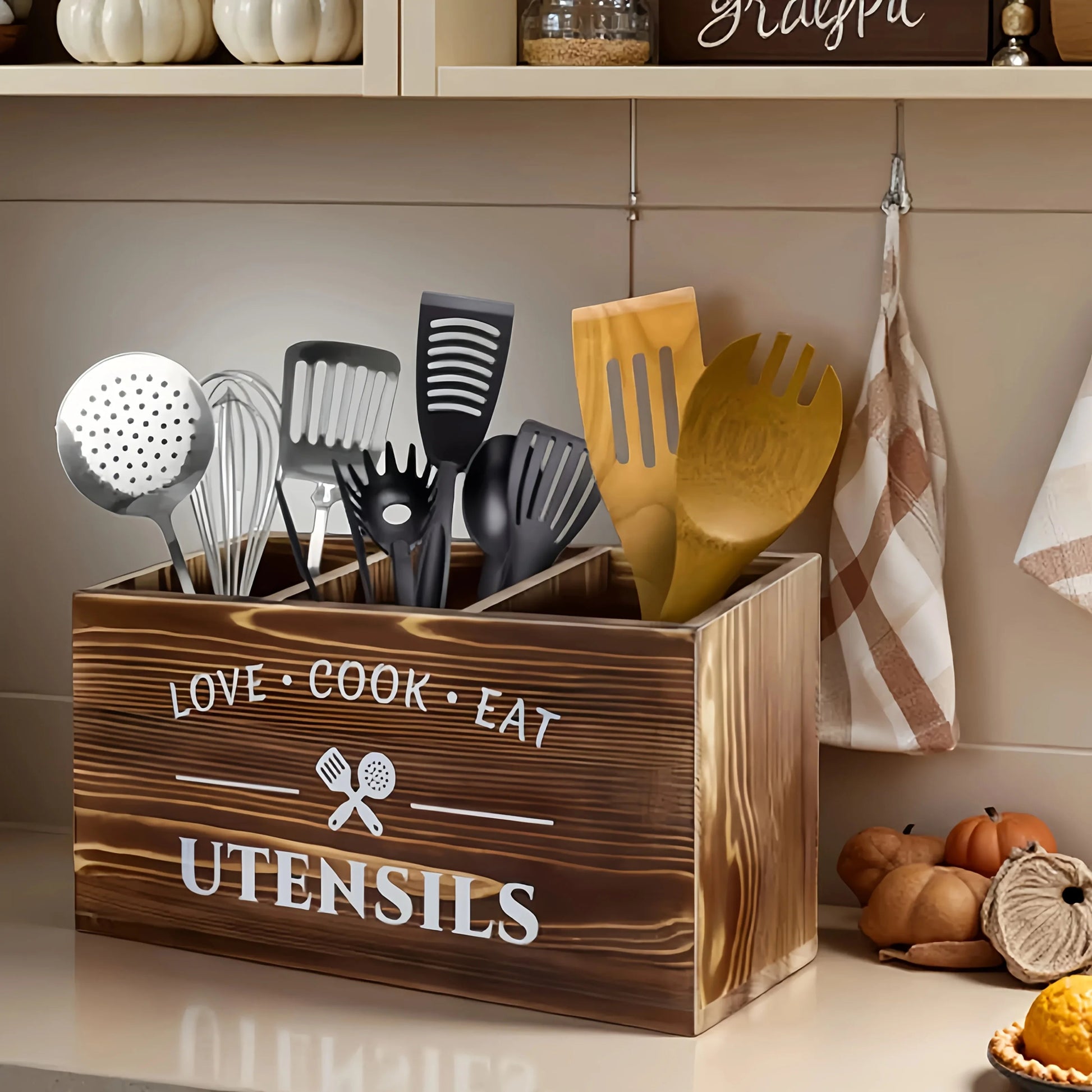 range couverts en bois recyclé - organisateur de tiroir écologique - Prati - Kitchen