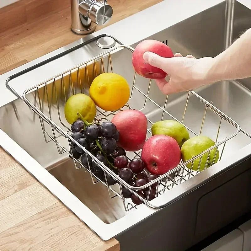 Sèche vaisselle rétractable inox sur évier - Prati - Kitchen