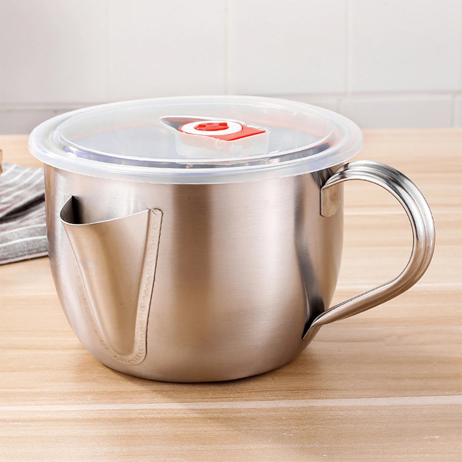 Séparateur de Graisse Professionnel 1L (1000ml) en Acier Inoxydable (Inox 18/10) - Prati - Kitchen