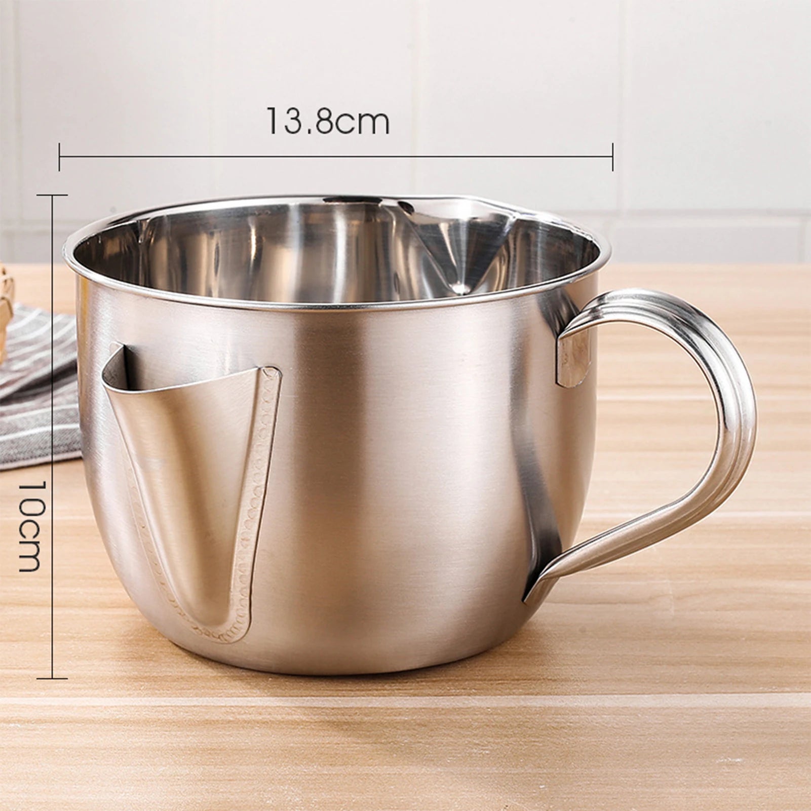 Séparateur de Graisse Professionnel 1L (1000ml) en Acier Inoxydable (Inox 18/10) - Prati - Kitchen