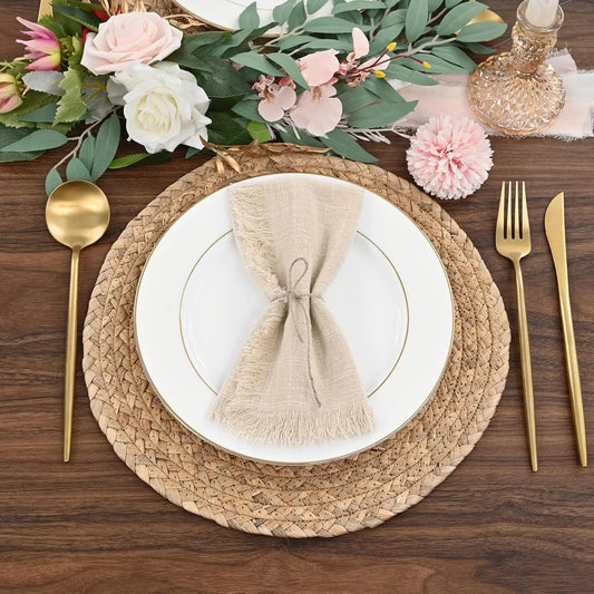set de table rond tressé en rotin - Prati - Kitchen