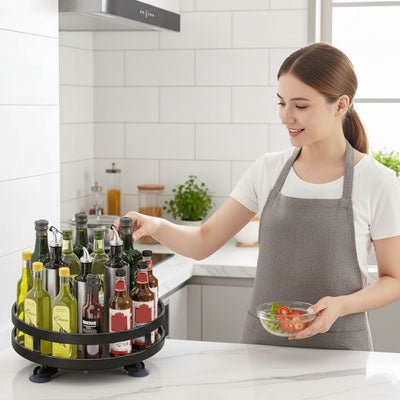 Support à épices Rotatif 360° | Acier Carbonne Anti - Dérapant - Prati - Kitchen