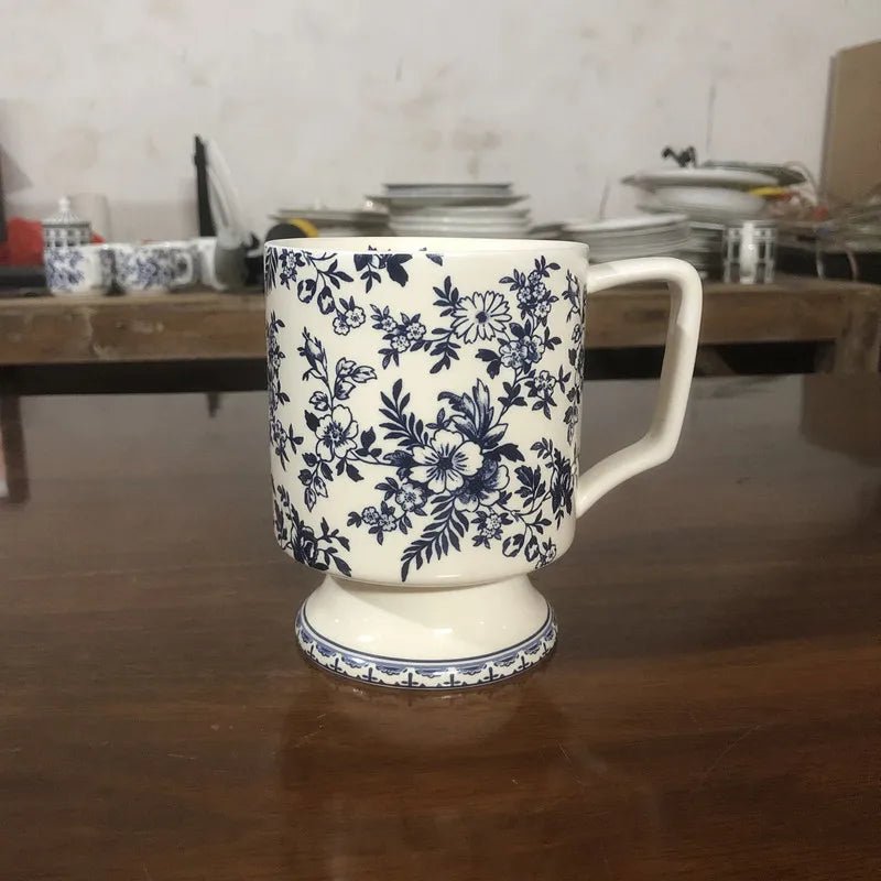 Tasse à Latte en céramique 350ml - Motif Floral (ou à Fleurs). - Prati - Kitchen