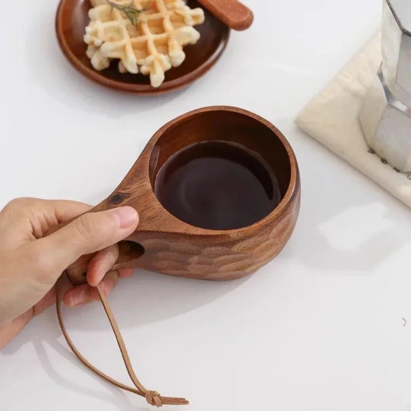 Tasse de Camping en Bois Naturel (Kuksa) – Pour Boissons Chaudes et Froides - Prati - Kitchen