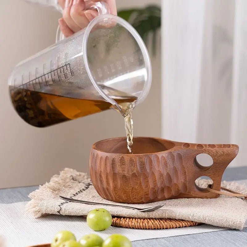 Tasse de Camping en Bois Naturel (Kuksa) – Pour Boissons Chaudes et Froides - Prati - Kitchen