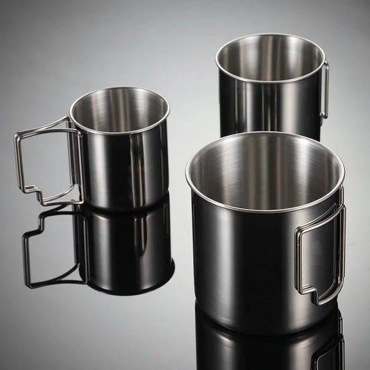 Tasse / Mug de Camping Pliable Inox 18/10 avec Mousqueton - Prati - Kitchen