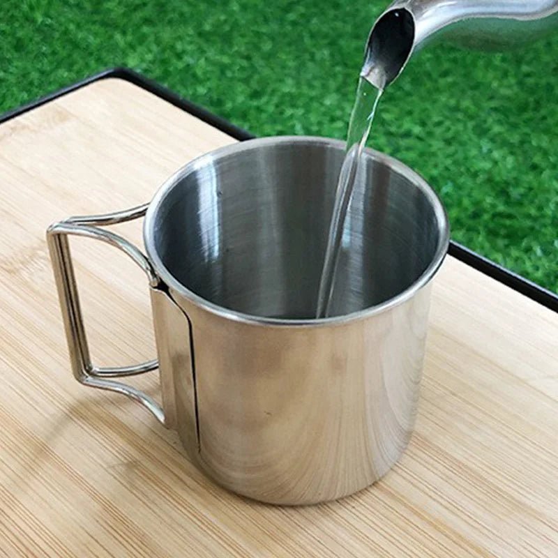Tasse / Mug de Camping Pliable Inox 18/10 avec Mousqueton - Prati - Kitchen