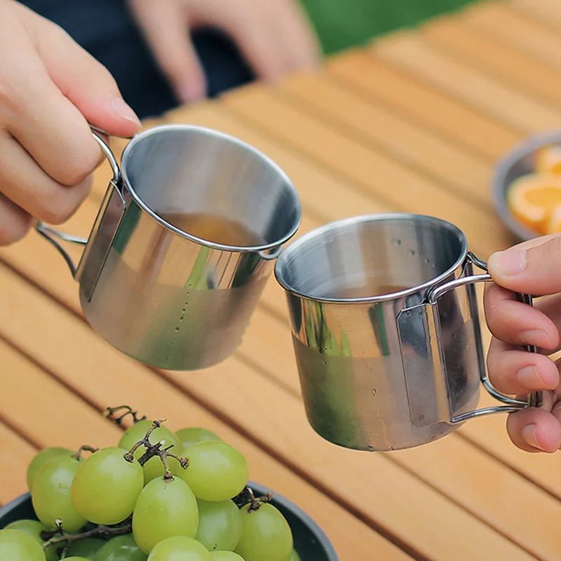 Tasse / Mug de Camping Pliable Inox 18/10 avec Mousqueton - Prati - Kitchen